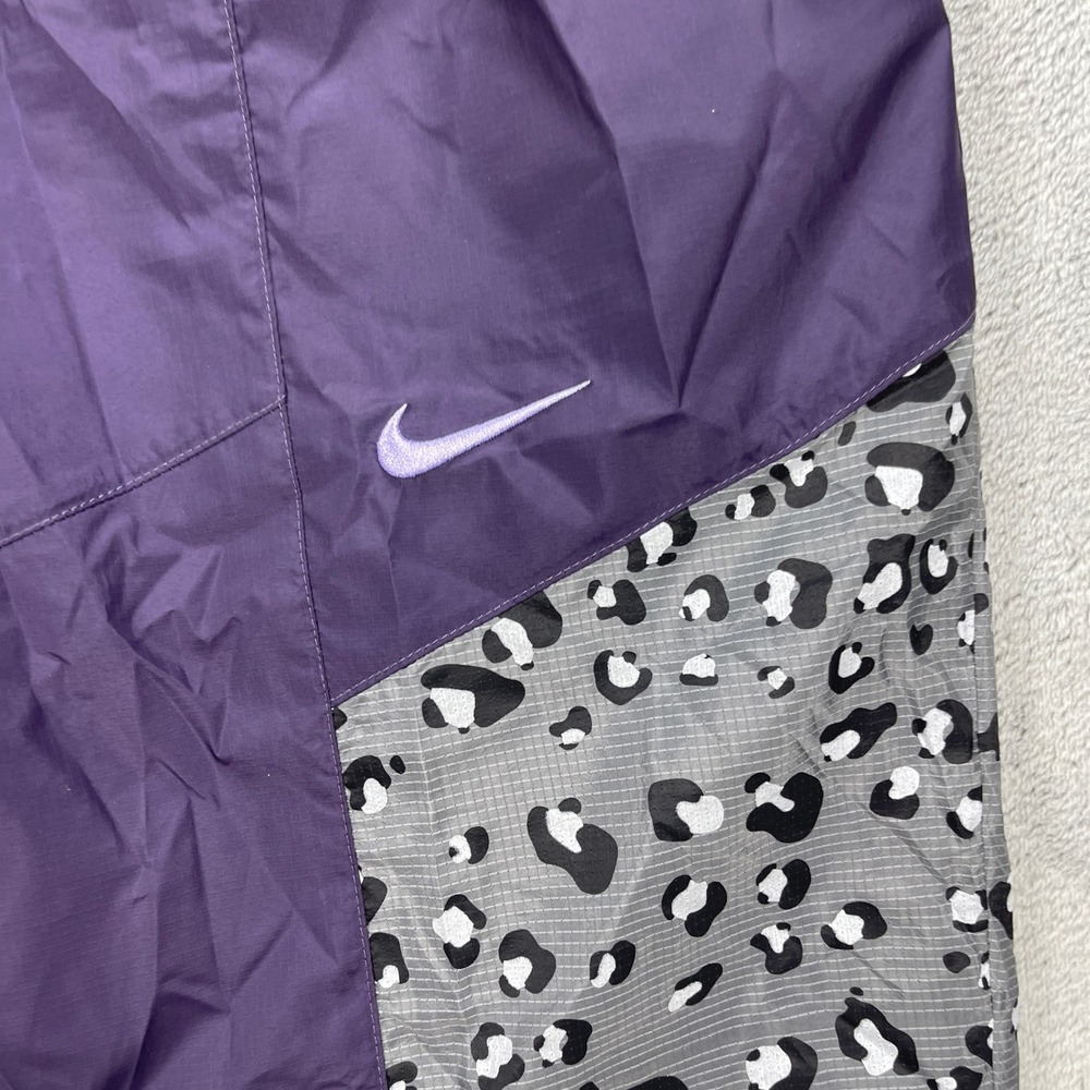 Nike Track Pants Women XL Purple Sportswear Leopard Print DD5894-573 Joggers - Picture 3 of 15